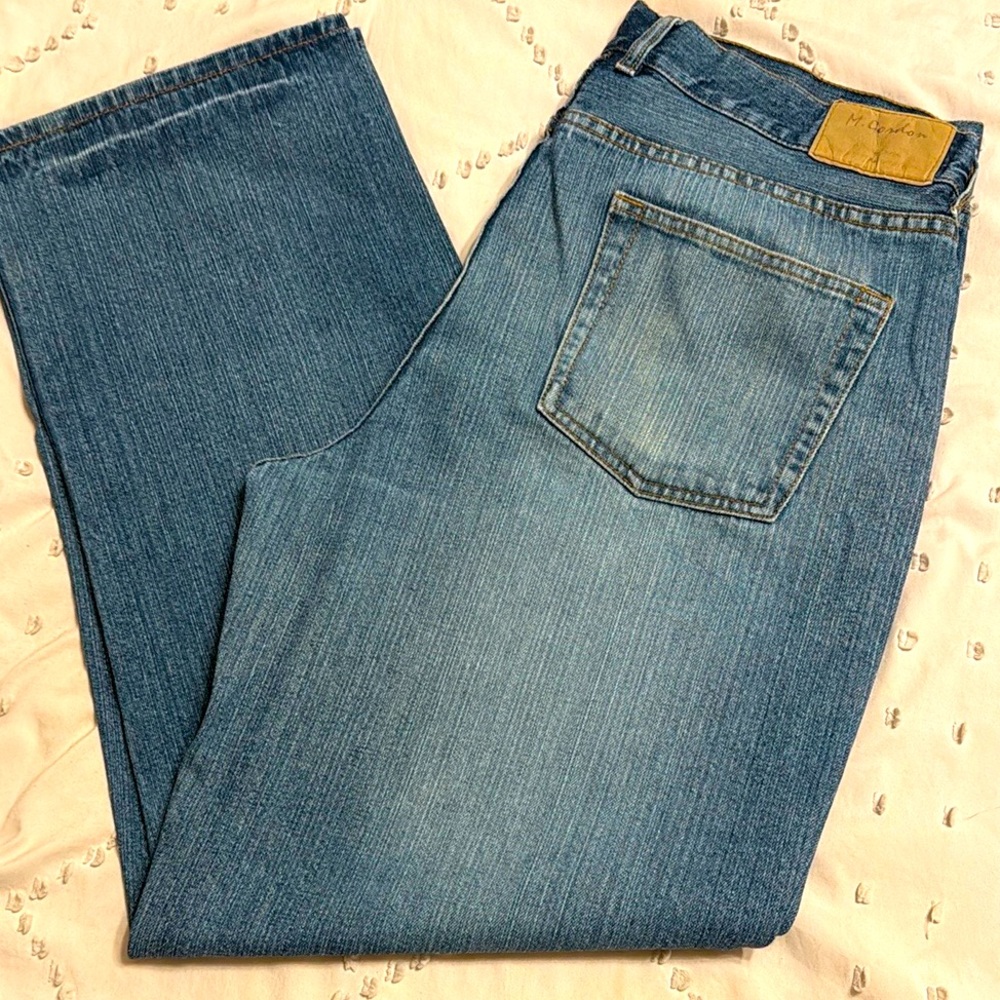 Men’s M. Gordon 38x32 Classic Blue Denim Jeans